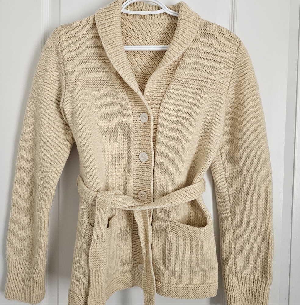 Cozy Beige Women's Cardigan Sweater
